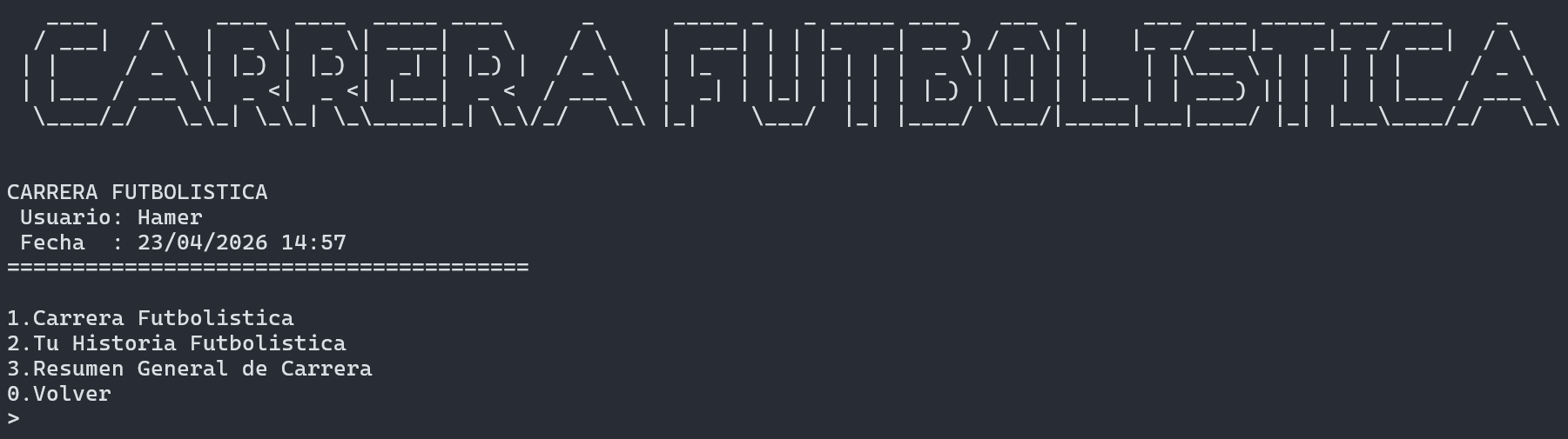 Carrera futbolística