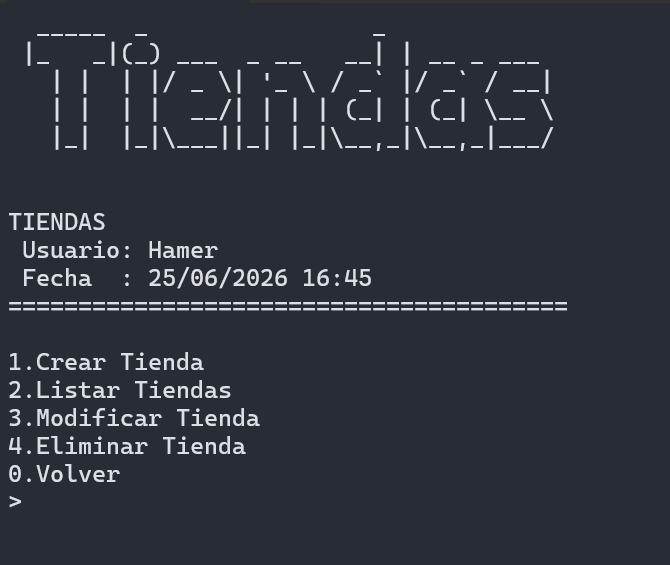 Gestión de tiendas